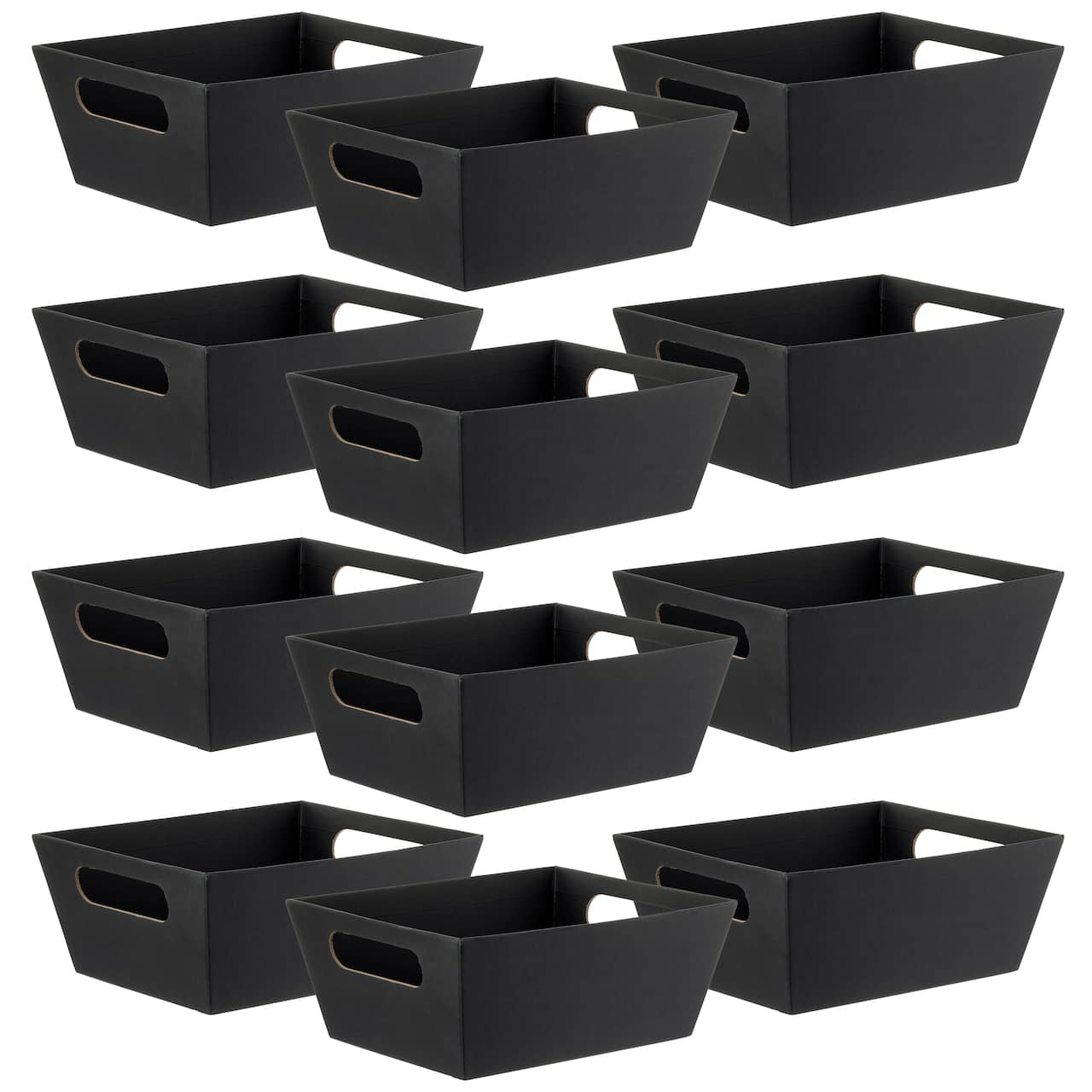 12 Pack: Black Gift Basket with Handles by Celebrate It&#x2122;